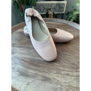 Everlane Italian Leather Pink Round Toe Ballet Flats Blush Pink Sz. 6.5